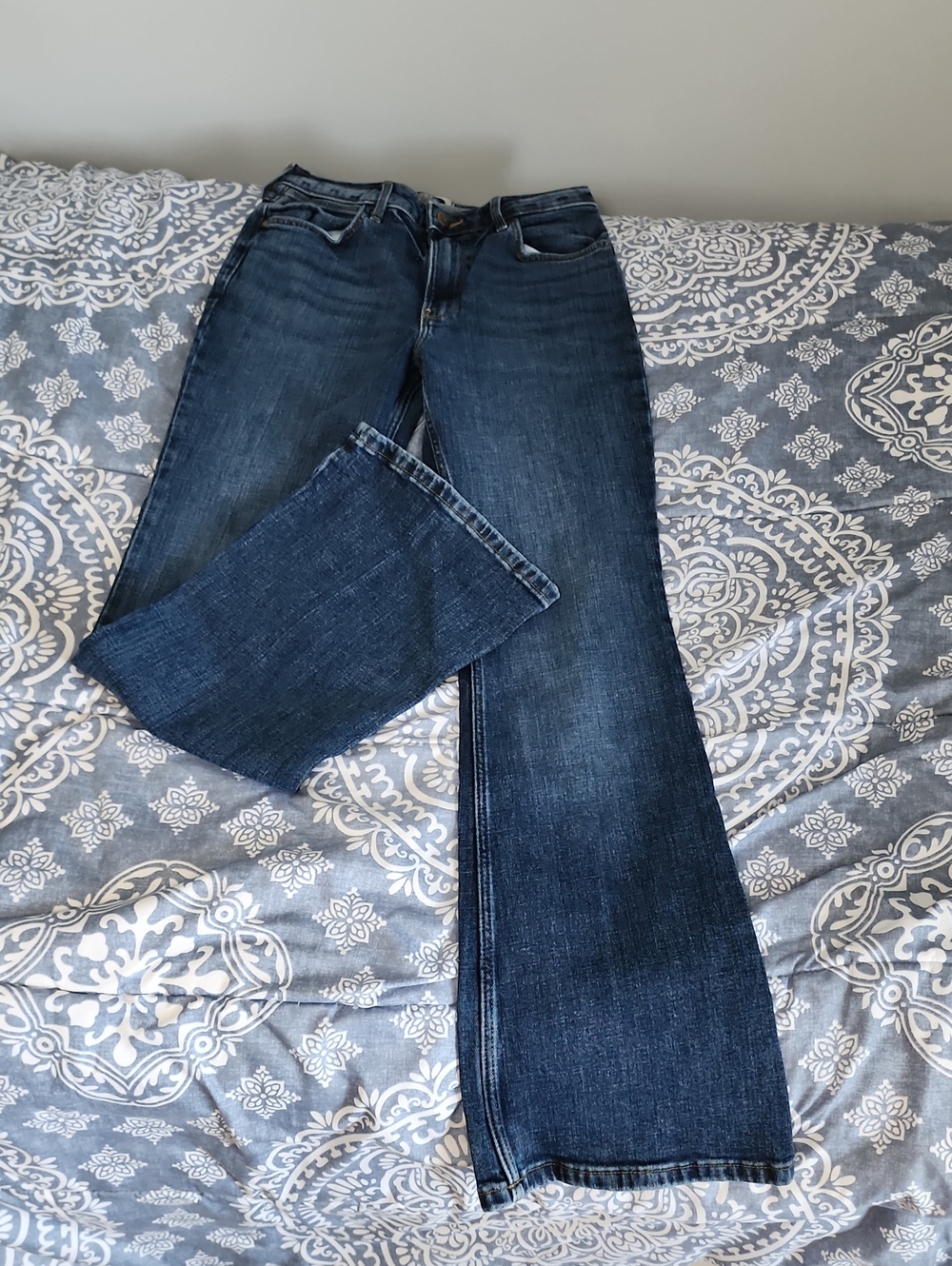 Wrangler Women's Dark Blue Flare Jeans 4x32